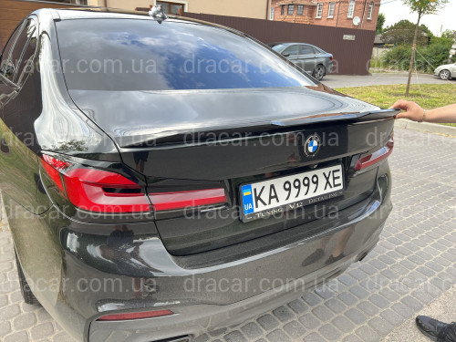 Спойлер лип Competition Style BMW 5 series G30 2017- ABS пластик, черный глянец артикул 8149