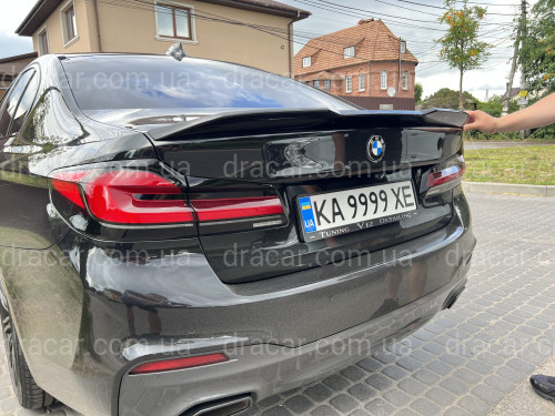 Спойлер лип Competition Style BMW 5 series G30 2017- ABS пластик, черный глянец артикул 8149