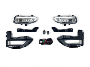 LED противотуманные фары Nissan X-Trail T32 / Rogue 2017-2020 (полный установочный комплект)