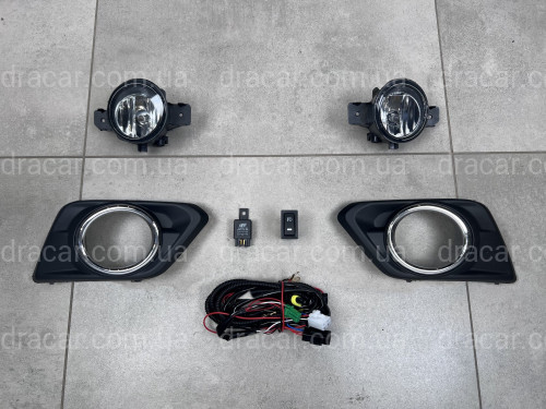 Противотуманные фары галоген Nissan X-Trail T32 / Rogue 2013-2016 (полный установочный комплект) артикул 8325