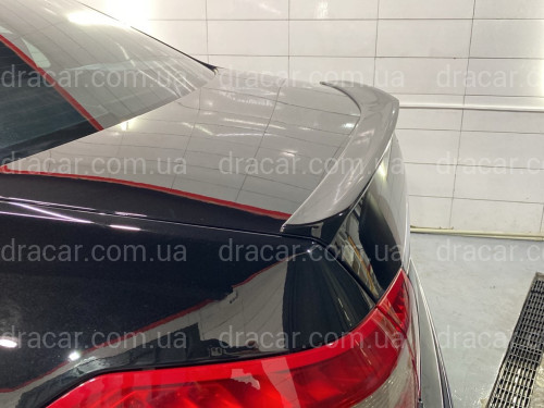 Спойлер лип на багажник Mercedes W212 2009-2016 ABS пластик, цвет черный глянец артикул 8367