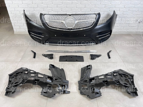 Бампер передний AMG Diamond Mercedes V Class Vito Metris W447 2014-2023 артикул 8382