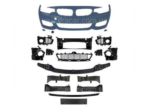 Бампер передний в сборе M пакет для BMW 4 series F32 / F33 / F36 2013-2020 артикул 8388