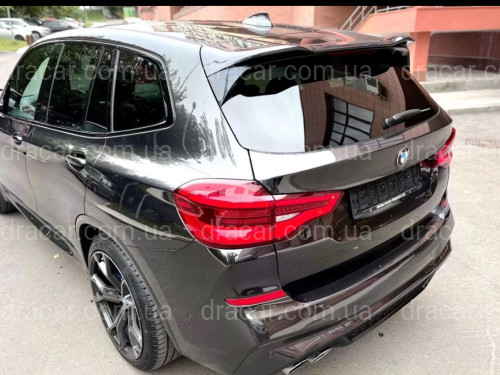 Спойлер на крышку багажника Х3M F97 стиль BMW X3 G01 2018- черный глянец артикул 8150
