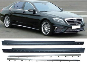 Пороги AMG Mercedes S Class W222 2013-2020 короткая база
