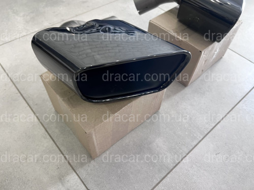 Насадки на выхлопные трубы BLACK M Paket BMW X5 F15 2014-2018  артикул 8407