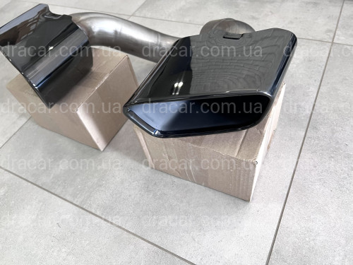 Насадки на выхлопные трубы BLACK M Paket BMW X5 F15 2014-2018  артикул 8407