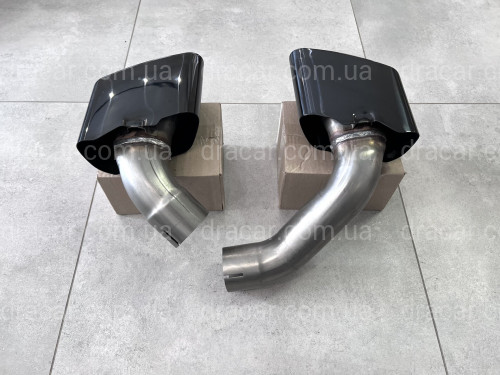 Насадки на выхлопные трубы BLACK M Paket BMW X5 F15 2014-2018  артикул 8407
