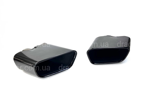 Насадки на выхлопные трубы BLACK M Paket BMW X5 F15 2014-2018  артикул 8407
