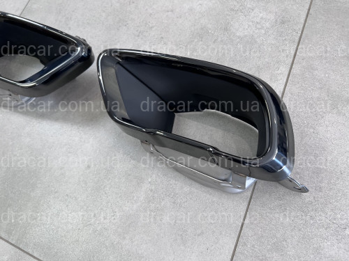 Насадки на выхлопные трубы BLACK M Paket BMW X5 G05 / X6 G06 / X7 G07   артикул 8405