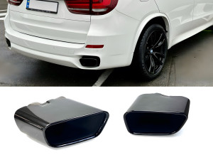 Насадки на выхлопные трубы BLACK M Paket BMW X5 F15 2014-2018 