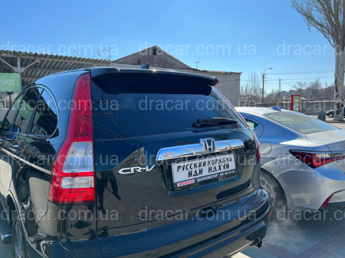 Спойлер козырек Honda CRV 2006-2012 ABS пластик, цвет черный артикул 8413
