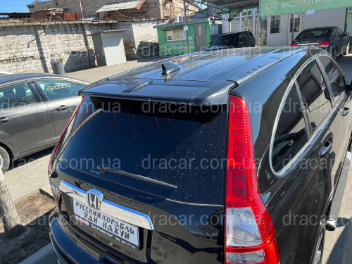 Спойлер козырек Honda CRV 2006-2012 ABS пластик, цвет черный артикул 8413