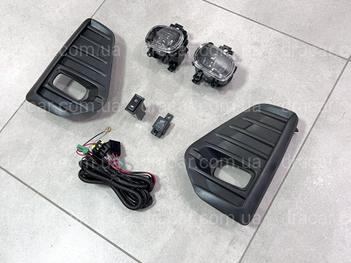 LED противотуманные фары Nissan Kicks 2021- РЕСТАЙЛИНГ (полный установочный комплект) артикул 8396