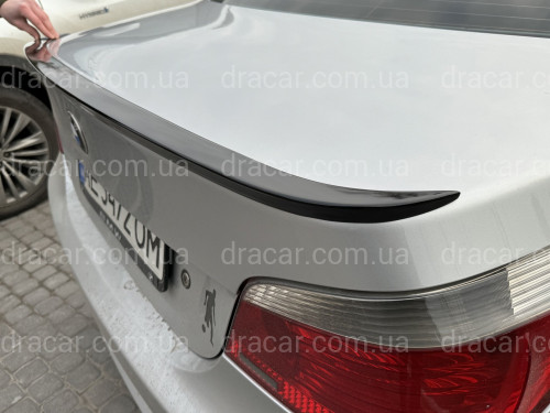 Спойлер лип багажника BMW series 5 E60 2004-2009 ABS пластик, цвет черный глянец артикул 8356
