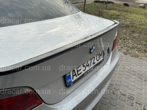 Спойлер лип багажника BMW series 5 E60 2004-2009 ABS пластик, цвет черный глянец артикул 8356