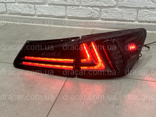 Задние фонари Lexus IS 2006-2012 дымчатые артикул 7102