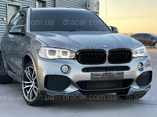 Юбка переднего бампера M-Perfomance для BMW X5 F15 2013-2018 ЧЕРНЫЙ ГЛЯНЕЦ артикул 8435