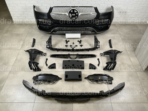 Обвес AMG Line Mercedes GLE V167 2019-2022  (решетка, передний / задний бампера) артикул 8238