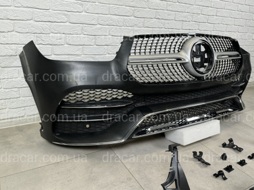 Обвес AMG Line Mercedes GLE V167 2019-2022  (решетка, передний / задний бампера) артикул 8238