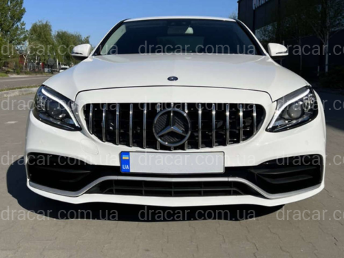 Бампер передний Mercedes C-class W205 в стиле C63 AMG рестайлинг 2019-2021 артикул 8449
