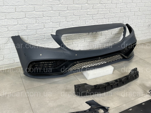 Бампер в сборе стиль AMG C63 Mercedes C-class W205 2014-2018 артикул 8450