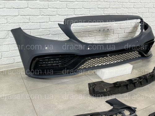 Бампер в сборе стиль AMG C63 Mercedes C-class W205 2014-2018 артикул 8450