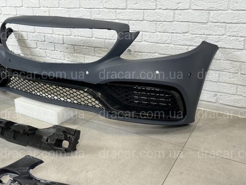 Бампер в сборе стиль AMG C63 Mercedes C-class W205 2014-2018 артикул 8450