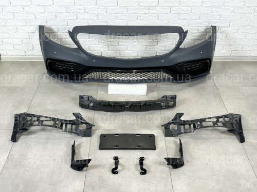 Бампер в сборе стиль AMG C63 Mercedes C-class W205 2014-2018 артикул 8450