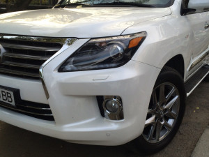 LED фары BLACK  Lexus LX 570 2012-2015 2шт.