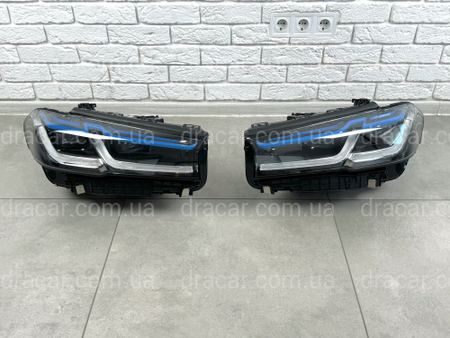 Фары стиль Laser LCI 2020+ рестайлинг для BMW G30 / G31 2016-2020 2шт. с заменой бампера на 20+ артикул 8482