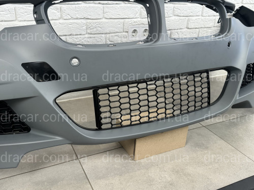 Передний бампер M Paket BMW 3 Series F30 F31 2012-2018 (под омыватели / с отверстиями под парктроники) артикул 8493