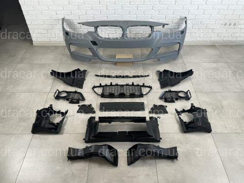 Комплект обвеса M Paket BMW 3 Series F30 2012-2018  (передний / задний бампер, пороги) ПОД ПАРКТРОННИКИ артикул 8470