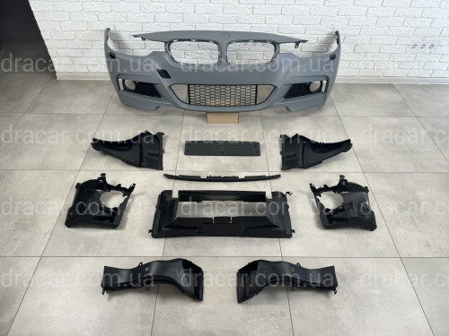 Комплект обвеса M Paket BMW 3 Series F30 2012-2018  (передний / задний бампер, пороги) БЕЗ ПАРКТРОННИКОВ артикул 8471