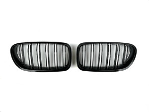 Решетка радиатора ноздри M5 стиль BMW 5 series F10 F11, черный глянец 2шт.