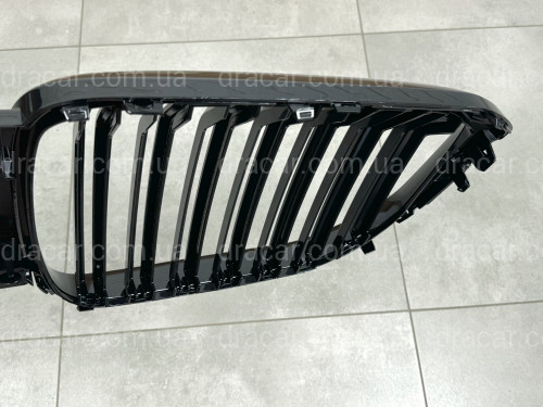Решетка радиатора ноздри Х5M F95 стиль BMW X5 G05 2019-2022 черный глянец артикул 7890
