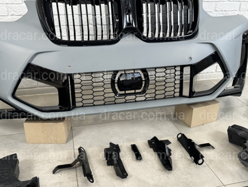 Обвес комплект рестайлинга X3M F97 LCI 2022+ для BMW X3 G01 2018-2021 артикул 8521