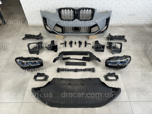 Обвес комплект рестайлинга X3M F97 LCI 2022+ для BMW X3 G01 2018-2021 артикул 8521
