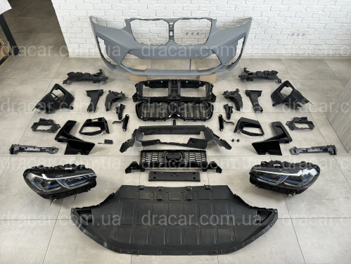 Обвес комплект рестайлинга X3M F97 LCI 2022+ для BMW X3 G01 2018-2021 артикул 8521