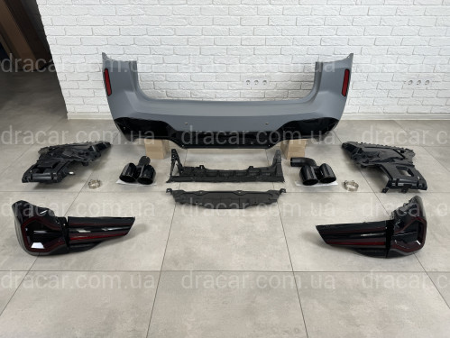 Обвес комплект рестайлинга X3M F97 LCI 2022+ для BMW X3 G01 2018-2021 артикул 8521
