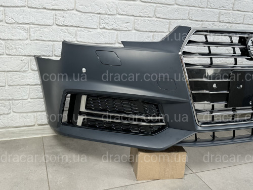 Бампер передний в сборе S-Line для Audi A4 B9 2015-2019 артикул 8530
