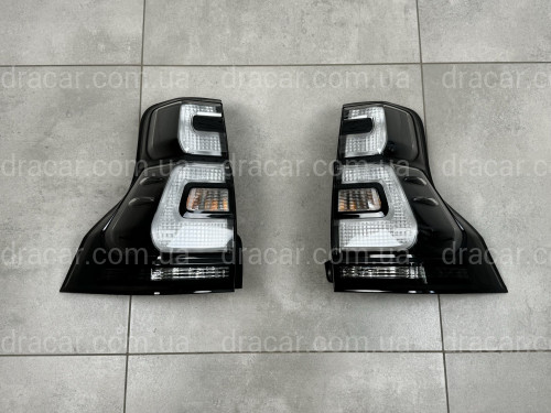 Задние фонари дымчатые Toyota Land Cruiser Prado 150 2017-2023 2шт артикул 8540