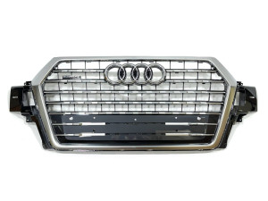 Решетка радиатора Audi Q7 4M 2015-2019 темно-серая с серым 4M0 853 651 Q RN4