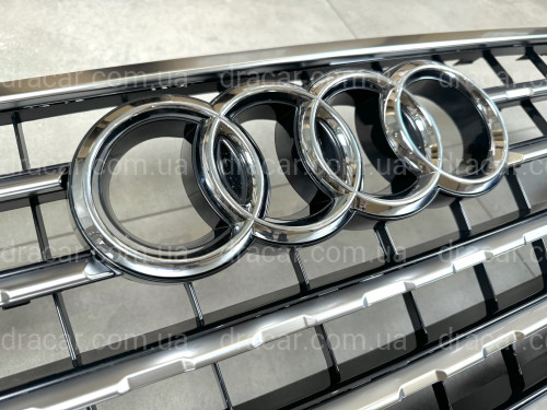 Решетка радиатора Audi Q7 4M 2015-2019 темно-серая с серым 4M0 853 651 Q RN4 артикул 8569
