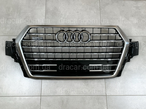 Решетка радиатора Audi Q7 4M 2015-2019 черная с серым 4M0 853 651 Q T94 артикул 8568