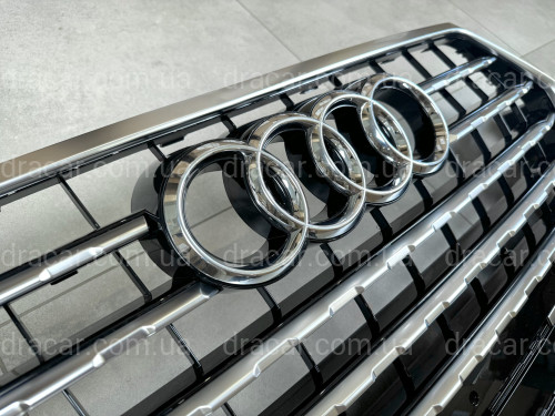 Решетка радиатора Audi Q7 4M 2015-2019 черная с серым 4M0 853 651 Q T94 артикул 8568
