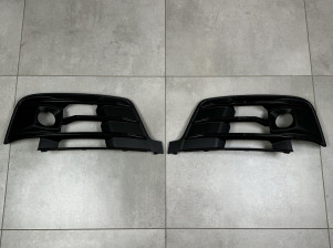 Решетки бампера S-Line ПОД РАДАРЫ Audi Q7 4M 2015-2019 черные 2шт, левая 4M0 807 681 / правая 4M0 807 682 