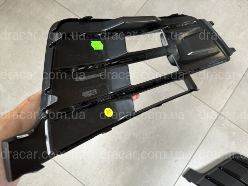 Решетки бампера S-Line ПОД РАДАРЫ Audi Q7 4M 2015-2019 черные 2шт, левая 4M0 807 681 / правая 4M0 807 682  артикул 8572