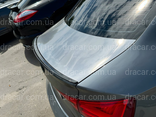Спойлер лип багажника Audi A3 2013-2020 ABS пластик, черный глянец артикул 8501