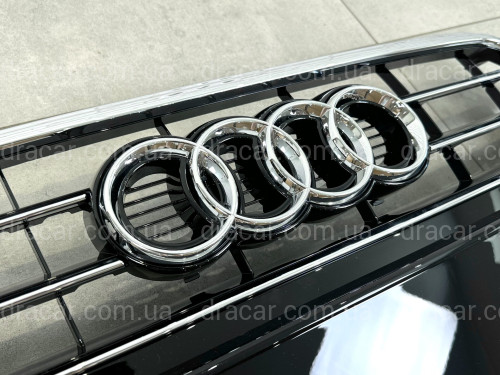 Решетка радиатора Audi A4 B8 2012-2015 черная с хромом артикул 8607